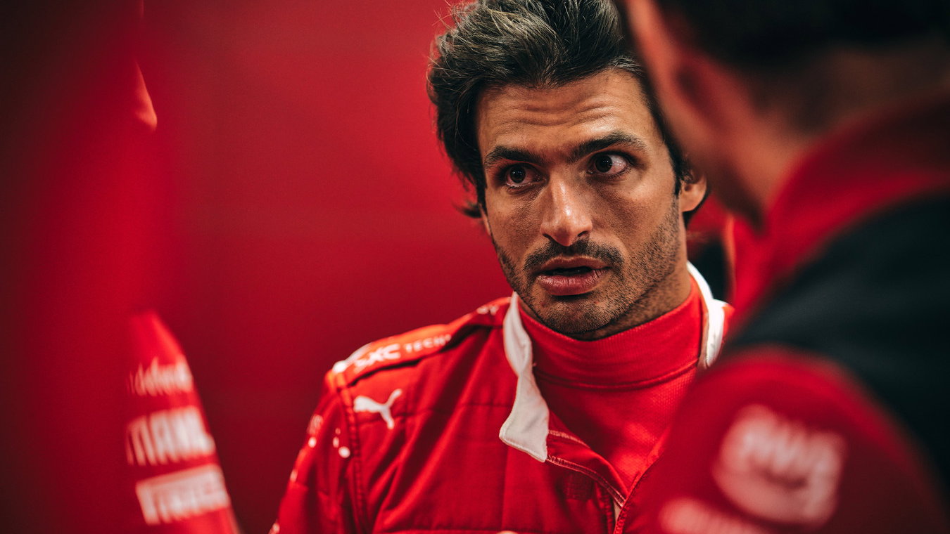 Carlos Sainz at the 2023 Las Vegas Grand Prix