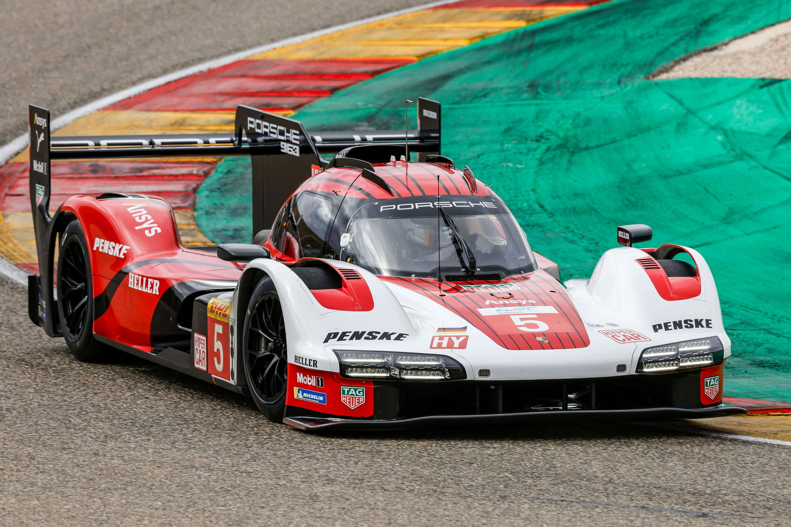 Sebastian Vettel on track in Porsche's 963 Hypercar