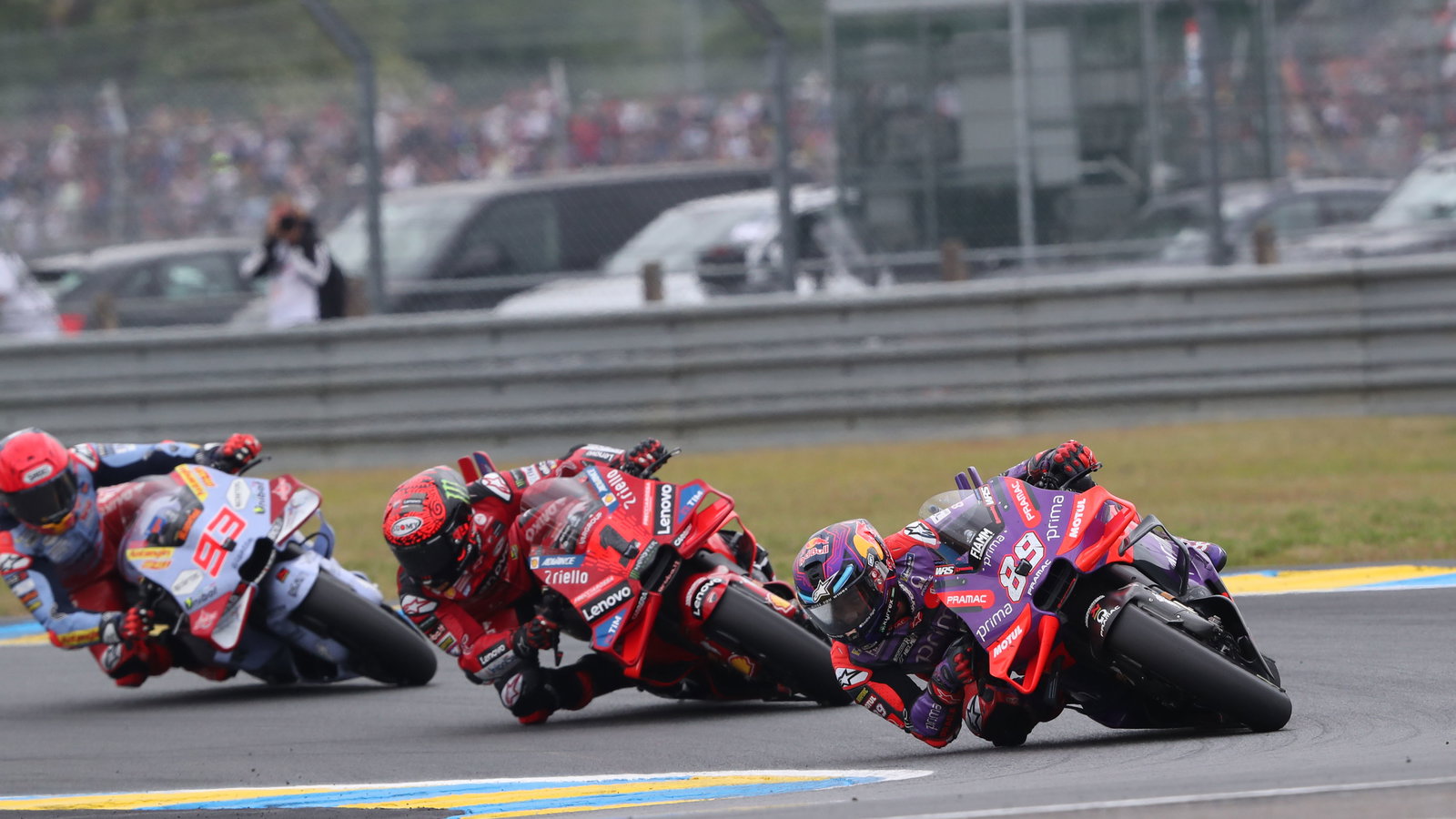 Jorge Martin, Francesco Bagnaia, Marc Marquez, 2024 French MotoGP