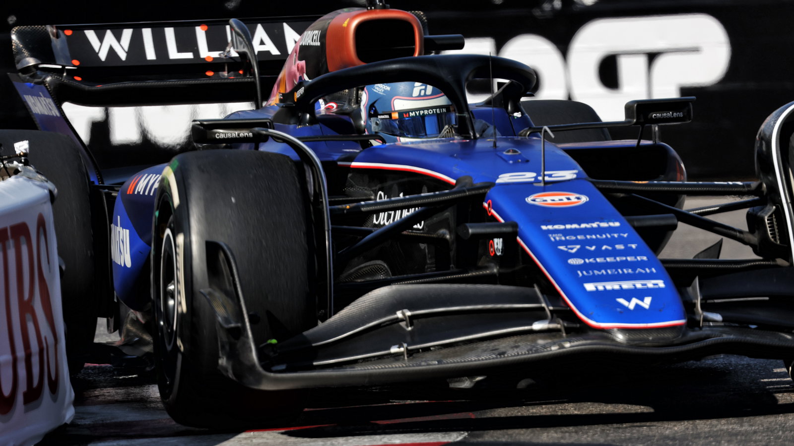 Alex Albon scored his and Williams' first points of 2024 in Monaco 