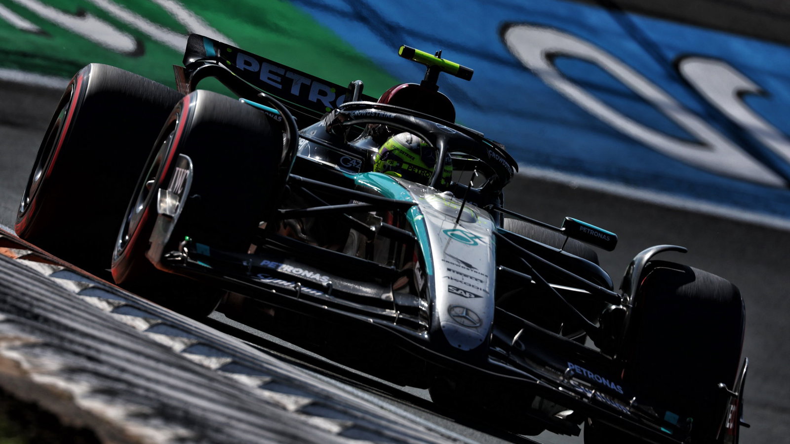 Lewis Hamilton recovered to eighth from 14th on the grid