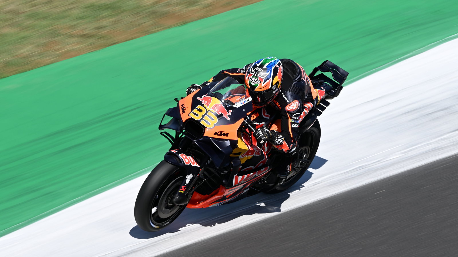 Brad Binder, 2024 MotoGP Misano test. - Gold and Goose.