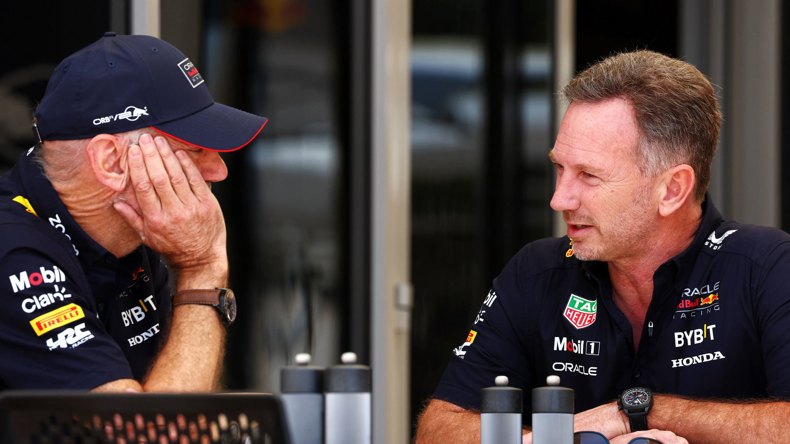 Adrian Newey and Christian Horner
