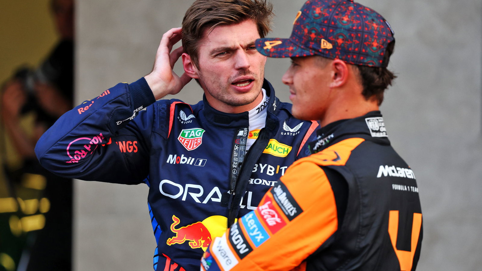 Max Verstappen and Lando Norris