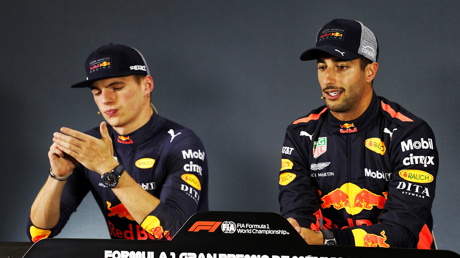 Max Verstappen and Daniel Ricciardo
