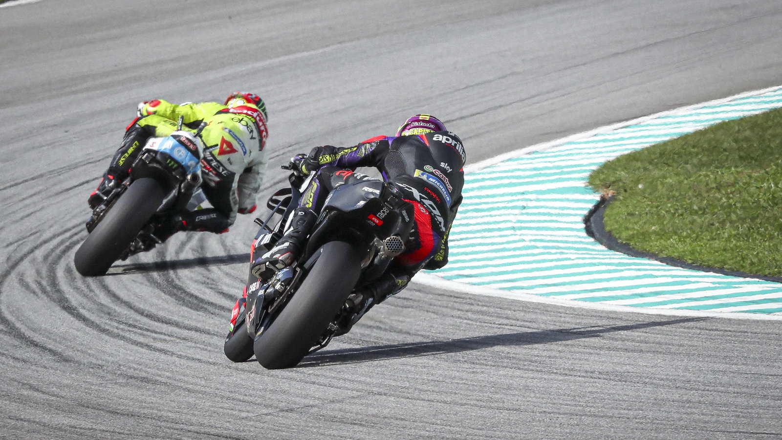 Aleix Espargaro, Marco Bezzecchi, 2024 MotoGP Malaysian Grand Prix. Credit: Gold and Goose.