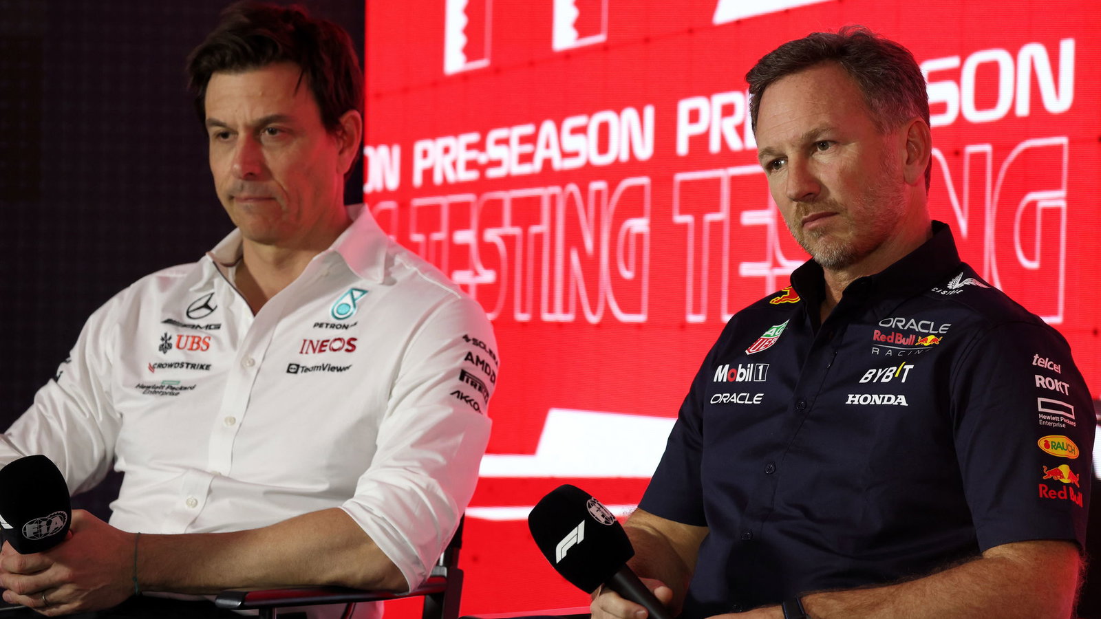 Toto Wolff and Christian Horner