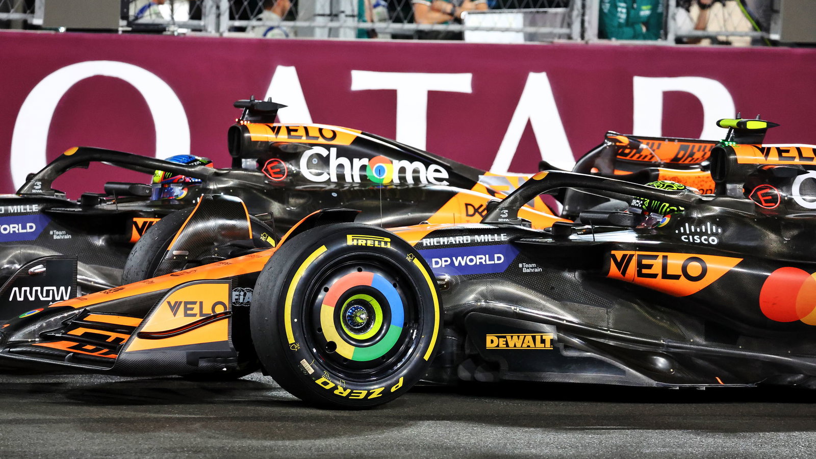 Lando Norris returned the favour to McLaren teammate Oscar Piastri
