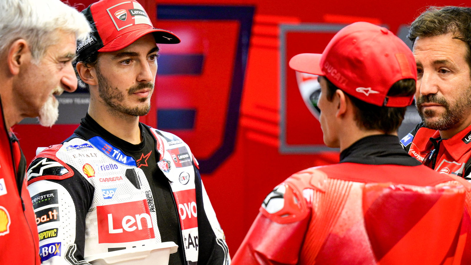 Bagnaia, Marquez, Dall’Igna, 2024 Barcelona MotoGP Test