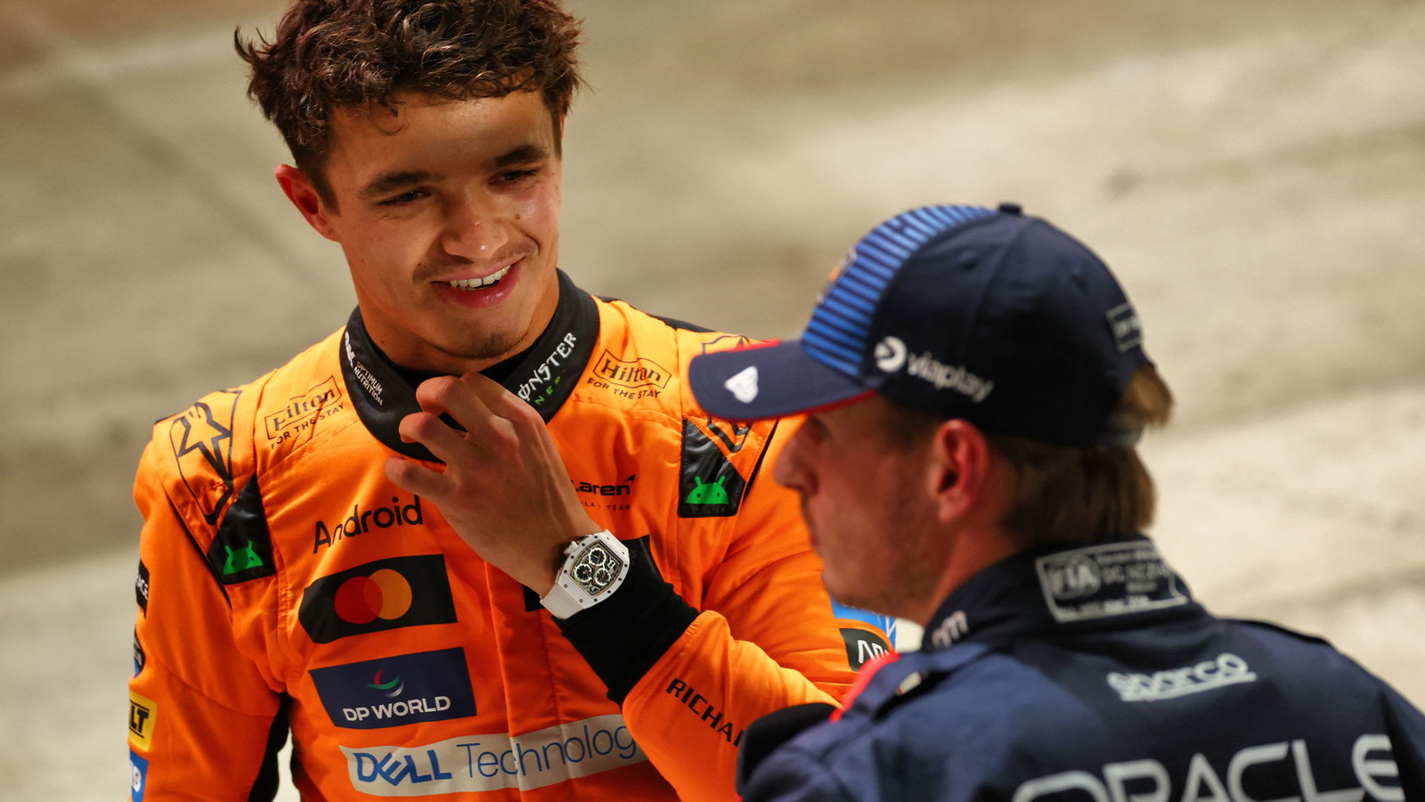 Lando Norris, Max Verstappen, 2024 Qatar F1