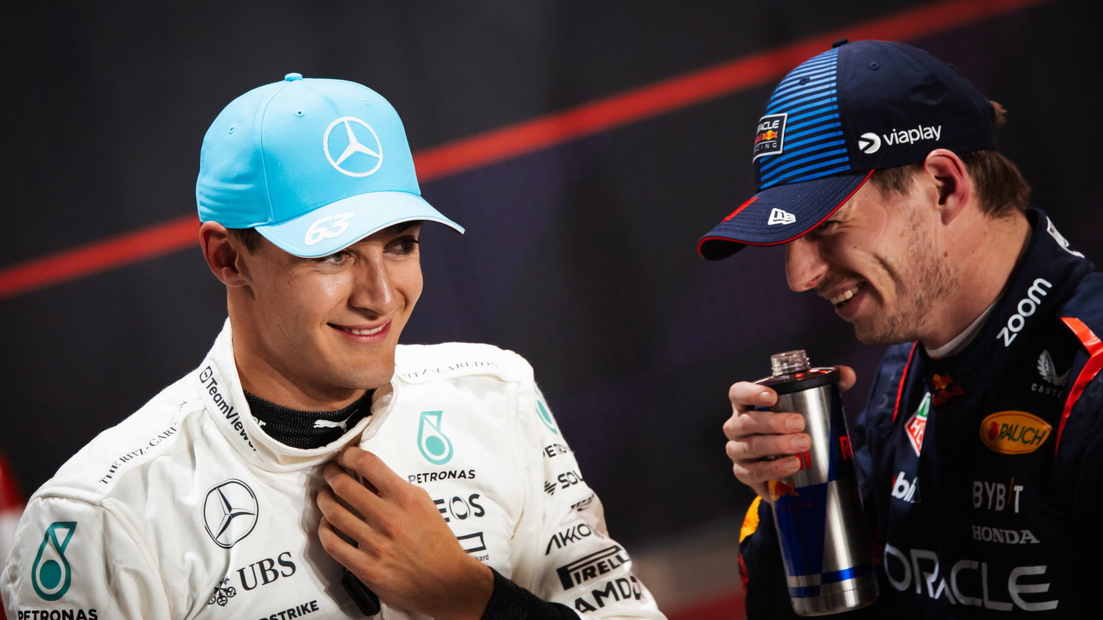 Georger Russell, Max Verstappen, 2024 F1 Qatar GP