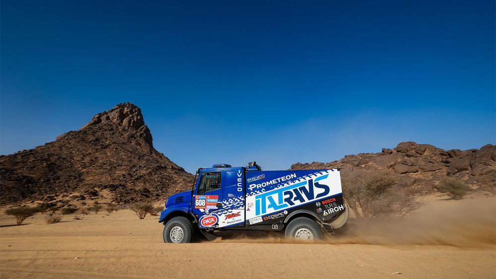 Danilo Petrucci's truck, 2025 Dakar Rally. Credit: Frederic Le Floc’h/DPPI.