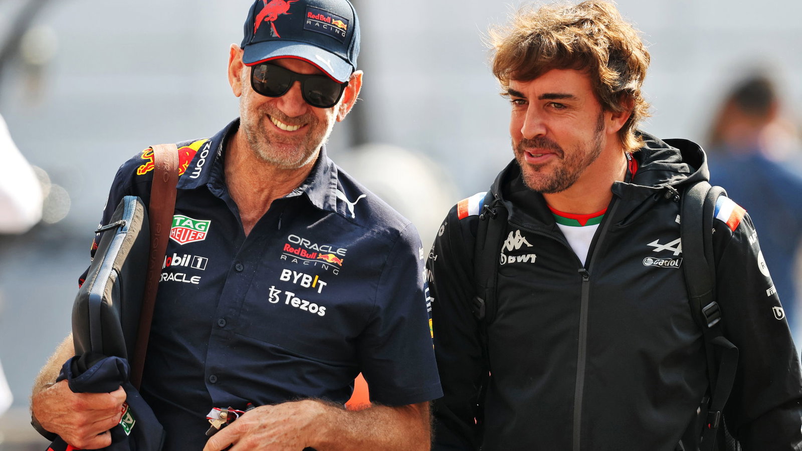 Adrian Newey and Fernando Alonso 