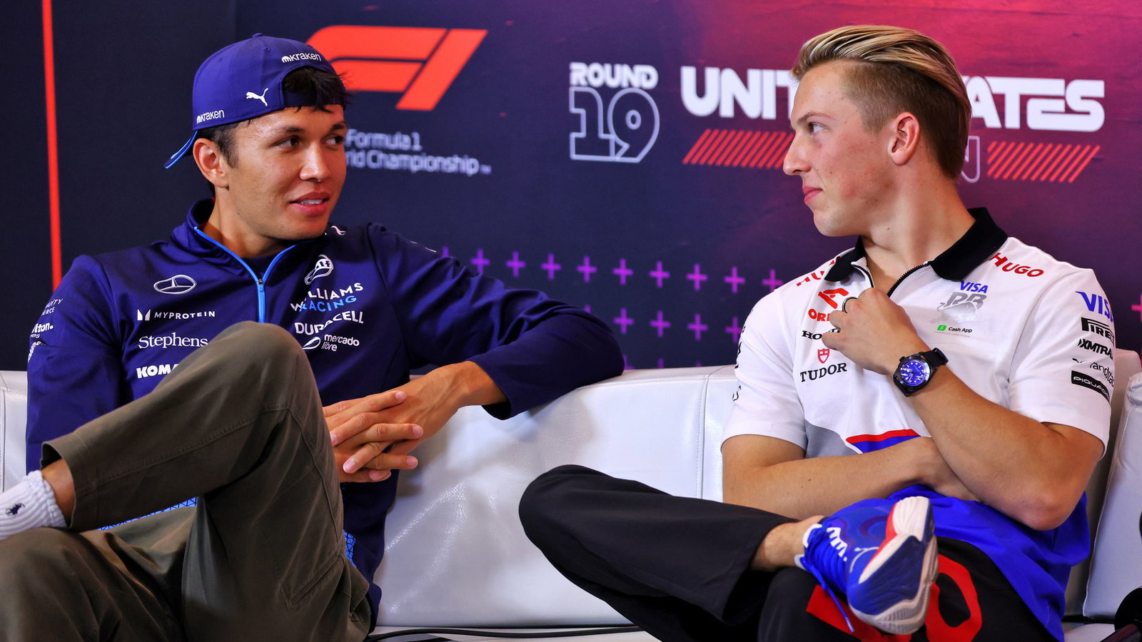 Alex Albon and Liam Lawson