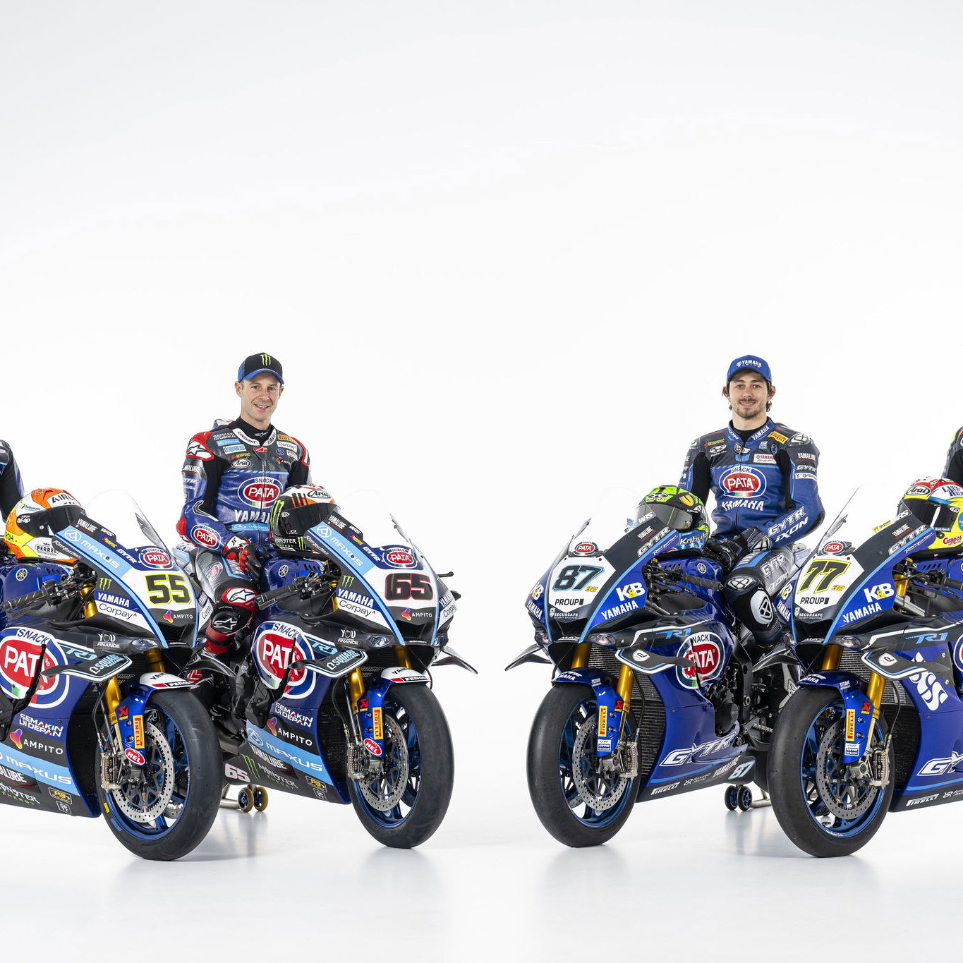 Pata Yamaha, GRT Yamaha, 2025 WorldSBK launch. Credit: Yamaha Racing.