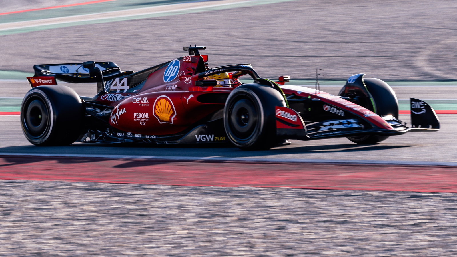 Lewis Hamilton will be back driving a Ferrari at Barcelona