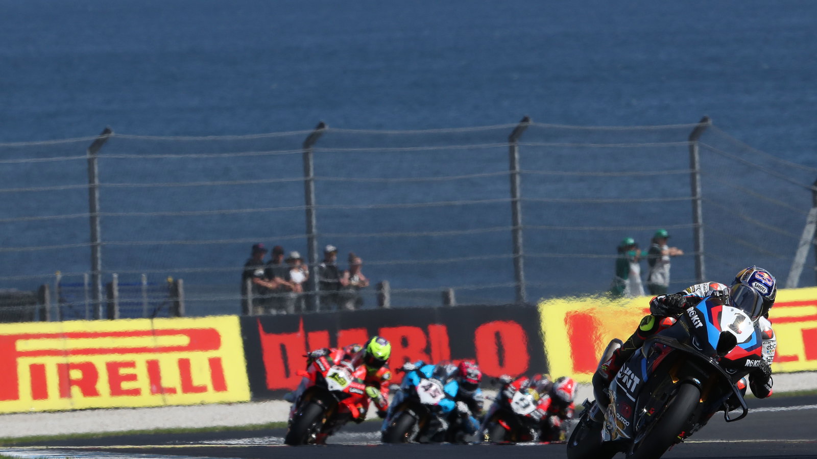 Toprak Razgatlioglu leads trio of Ducatis, 2025 Australian WorldSBK. Credit: Gold and Goose.