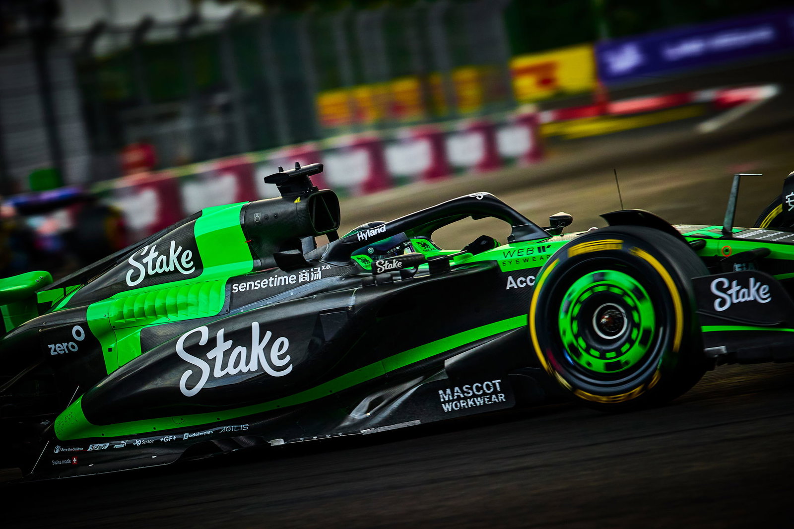 Stake are the title sponsor of Sauber