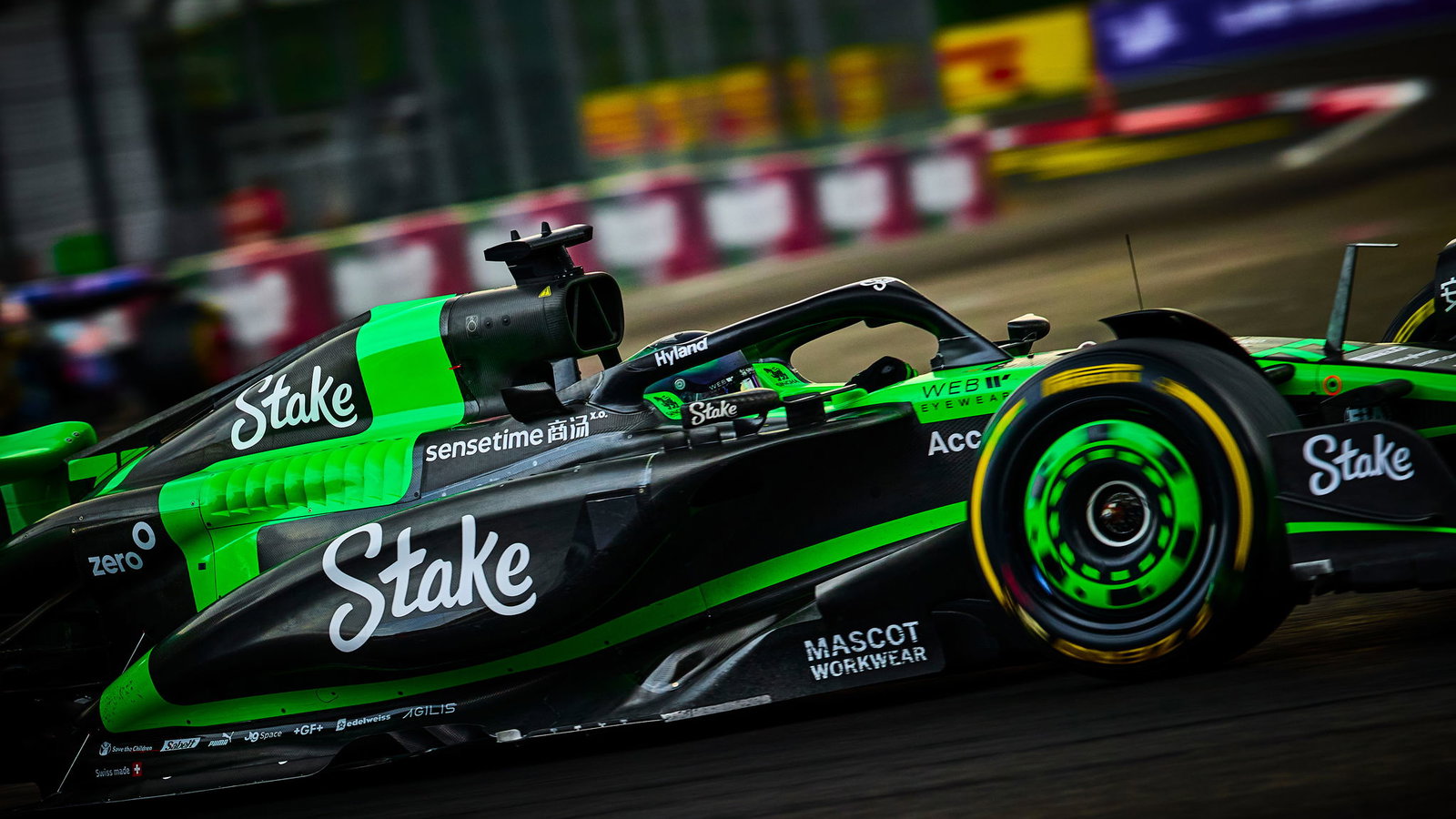 Stake are the title sponsor of Sauber