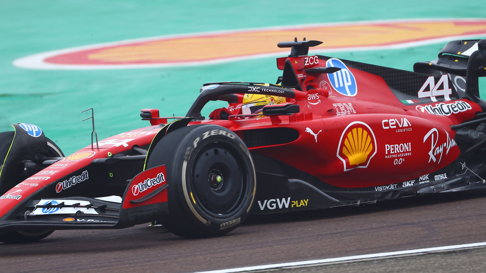 Lewis Hamilton has been getting up to speed with Ferrari 