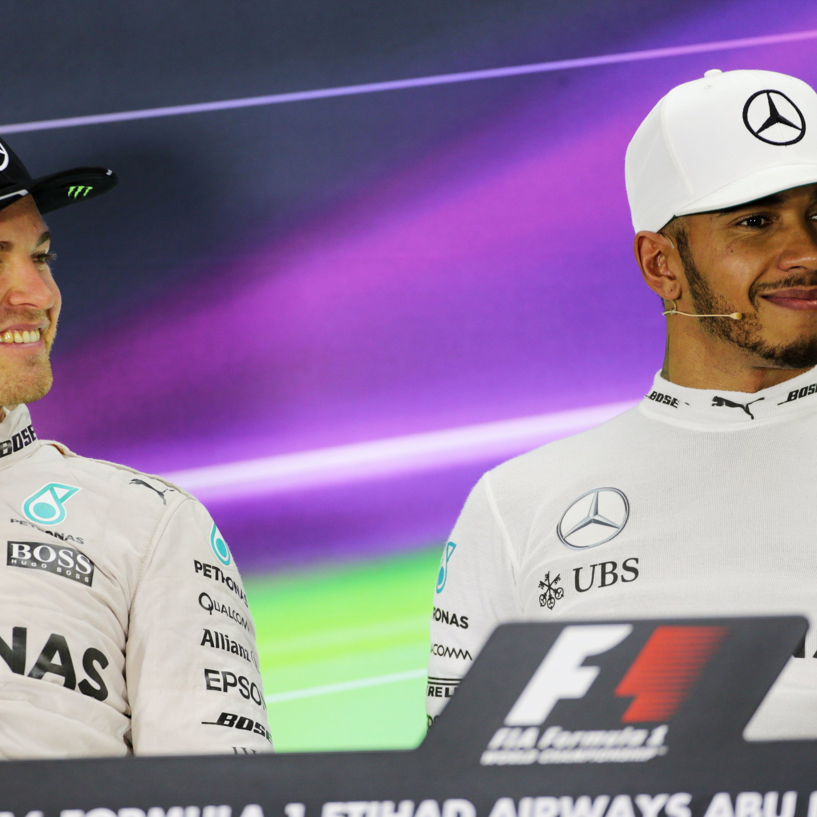 Nico Rosberg and Lewis Hamilton