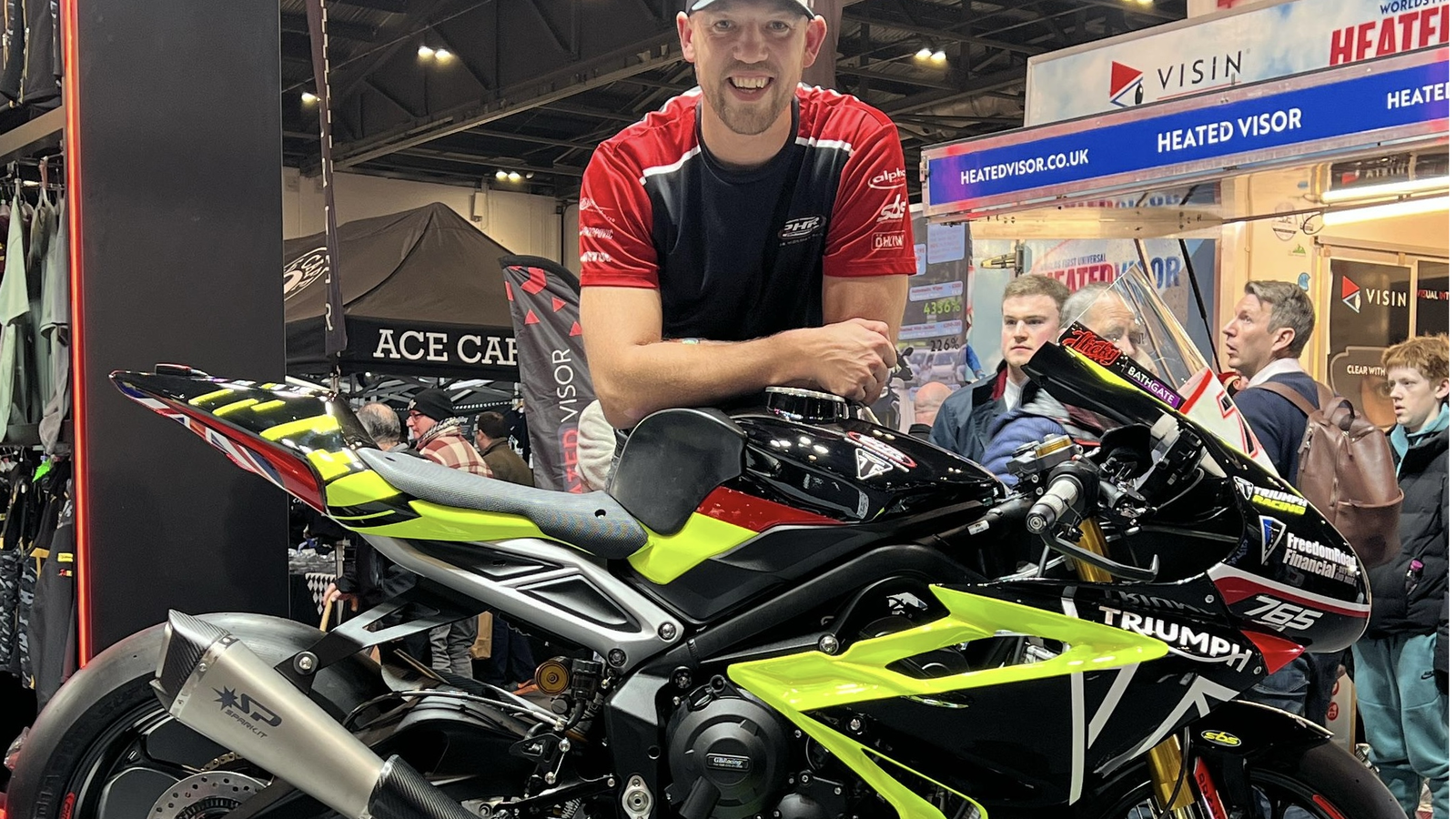 Peter Hickman with Triumph Street Triple 765. Credit: Triumph.