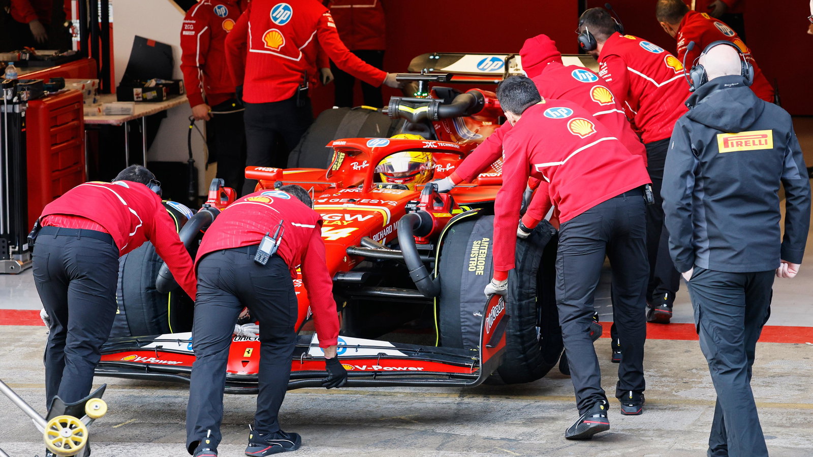 Lewis Hamilton is driving the SF-24