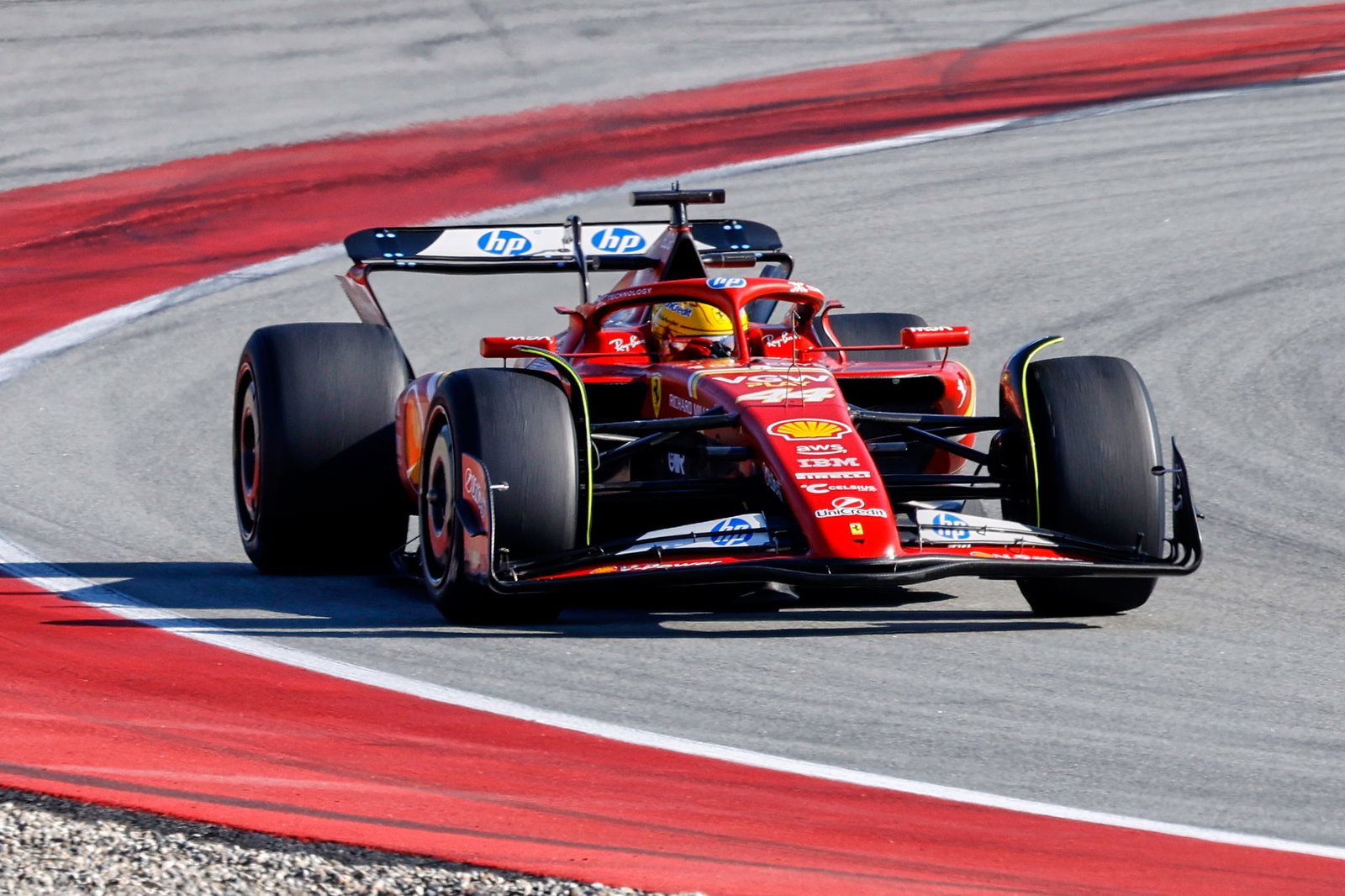 Lewis Hamilton drove Ferrari's 2024 car for the first time