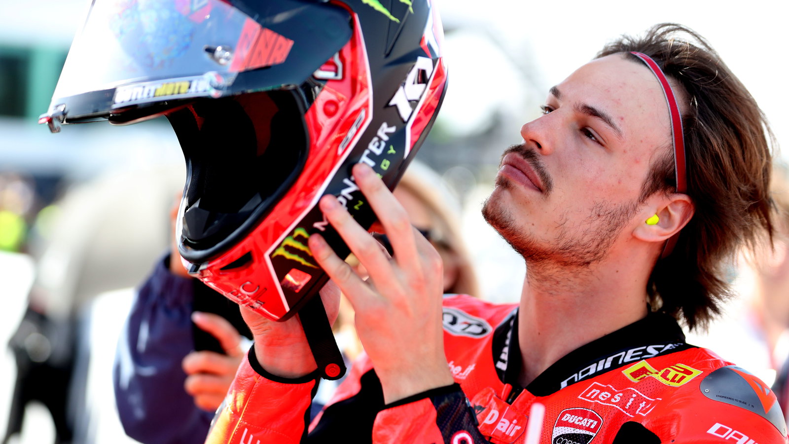 Nicolo Bulega, 2025 Australian WorldSBK, grid. Credit: Gold and Goose.