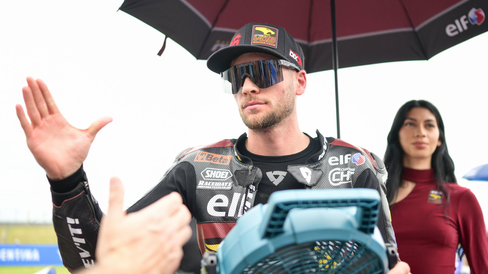 Jake Dixon, 2025 Moto2 Argentinian Grand Prix, grid. Credit: Gold and Goose.