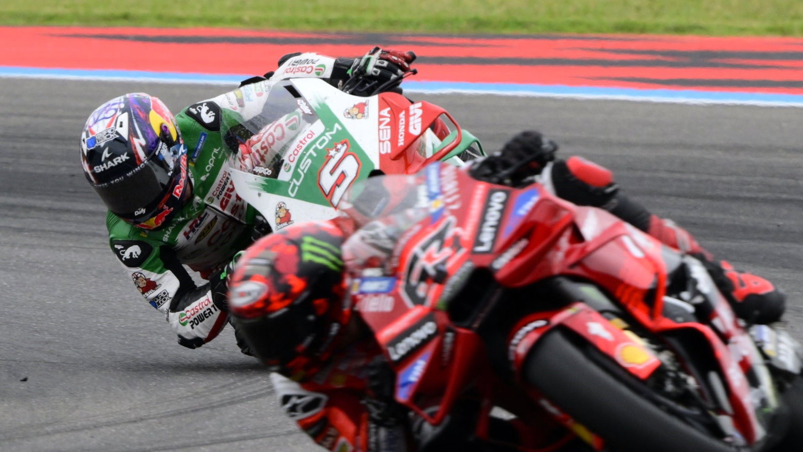 Zarco, Bagnaia, 2025 Argentine MotoGP