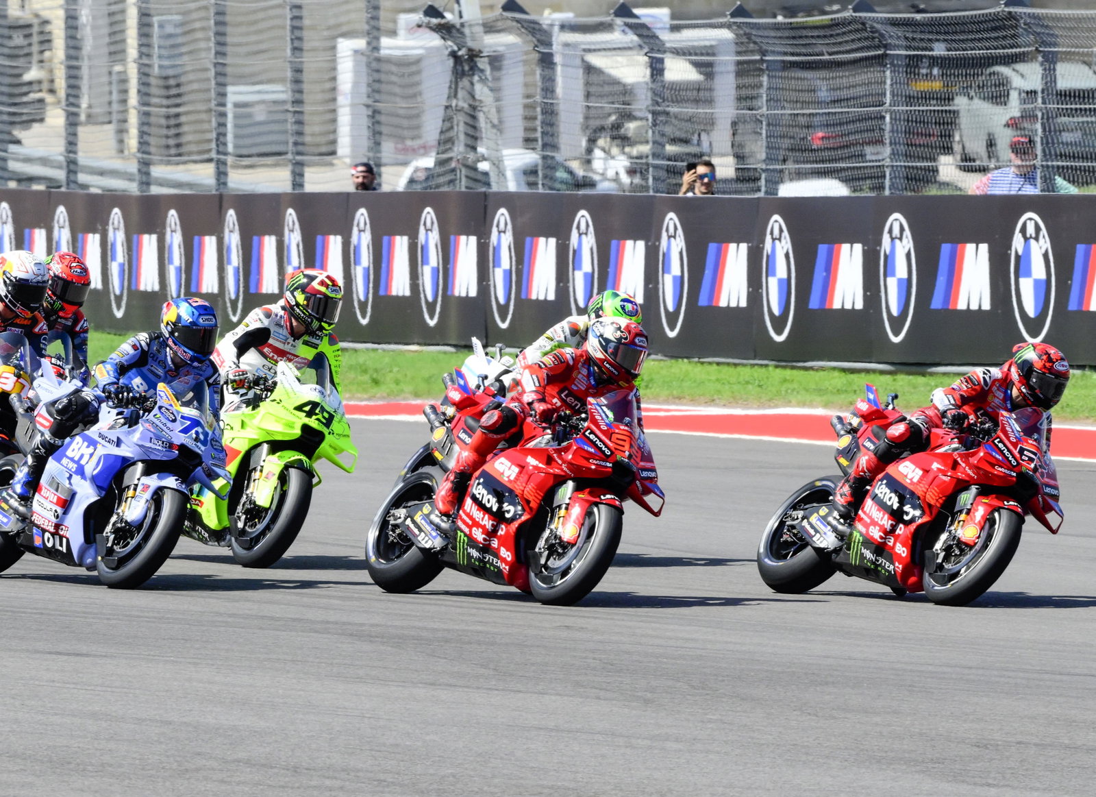 Bagnaia, Marc Marquez, 2025 Americas MotoGP Sprint