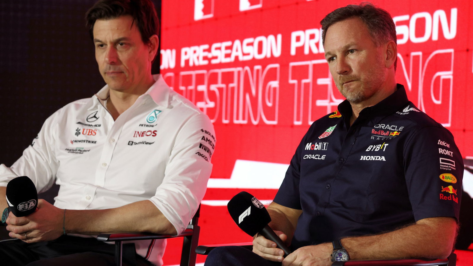 Toto Wolff and Christian Horner