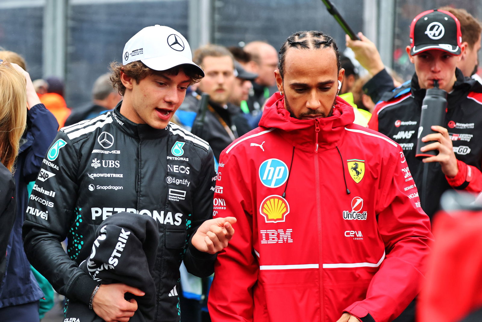 Kimi Antonelli, Lewis Hamilton