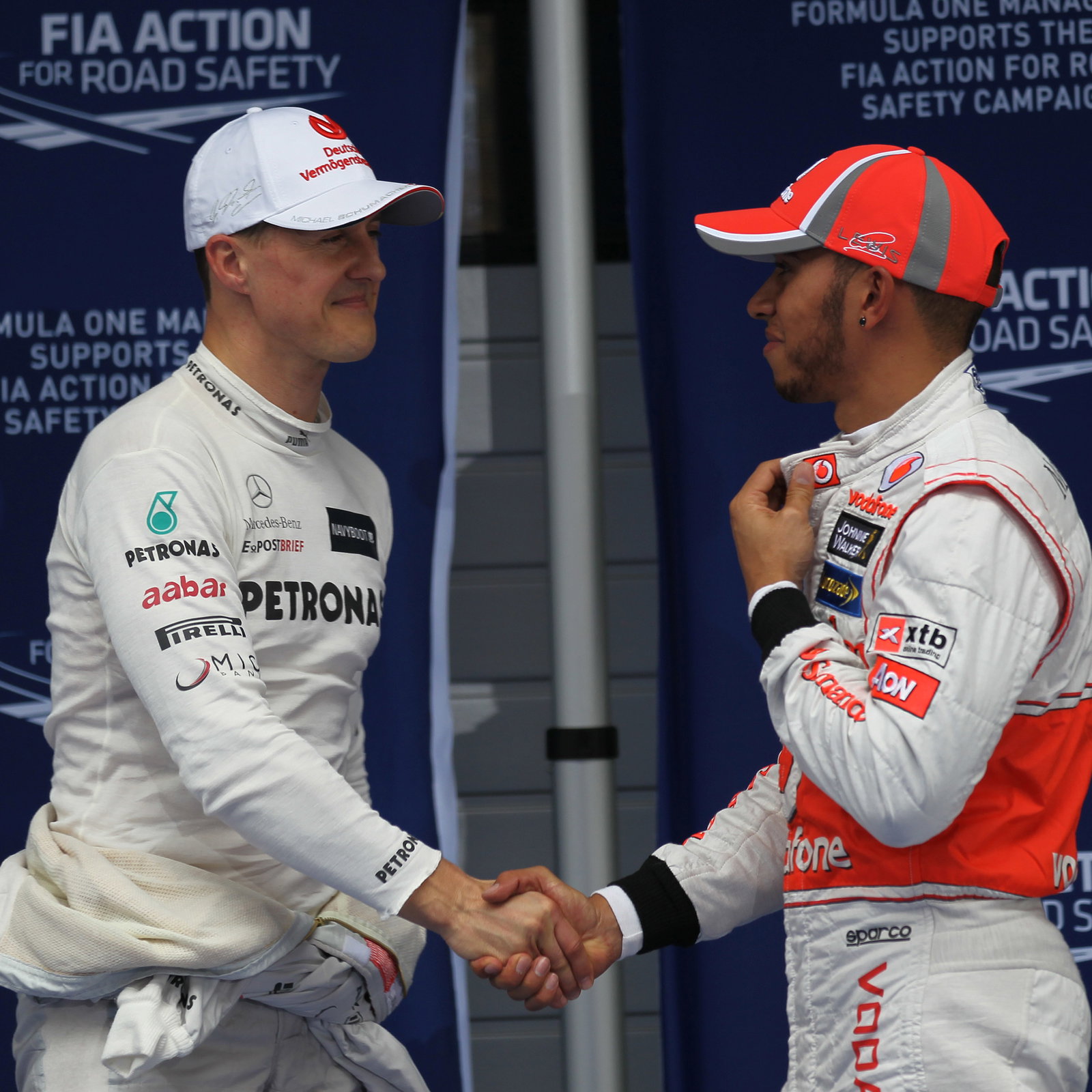 Michael Schumacher & Lewis Hamilton 