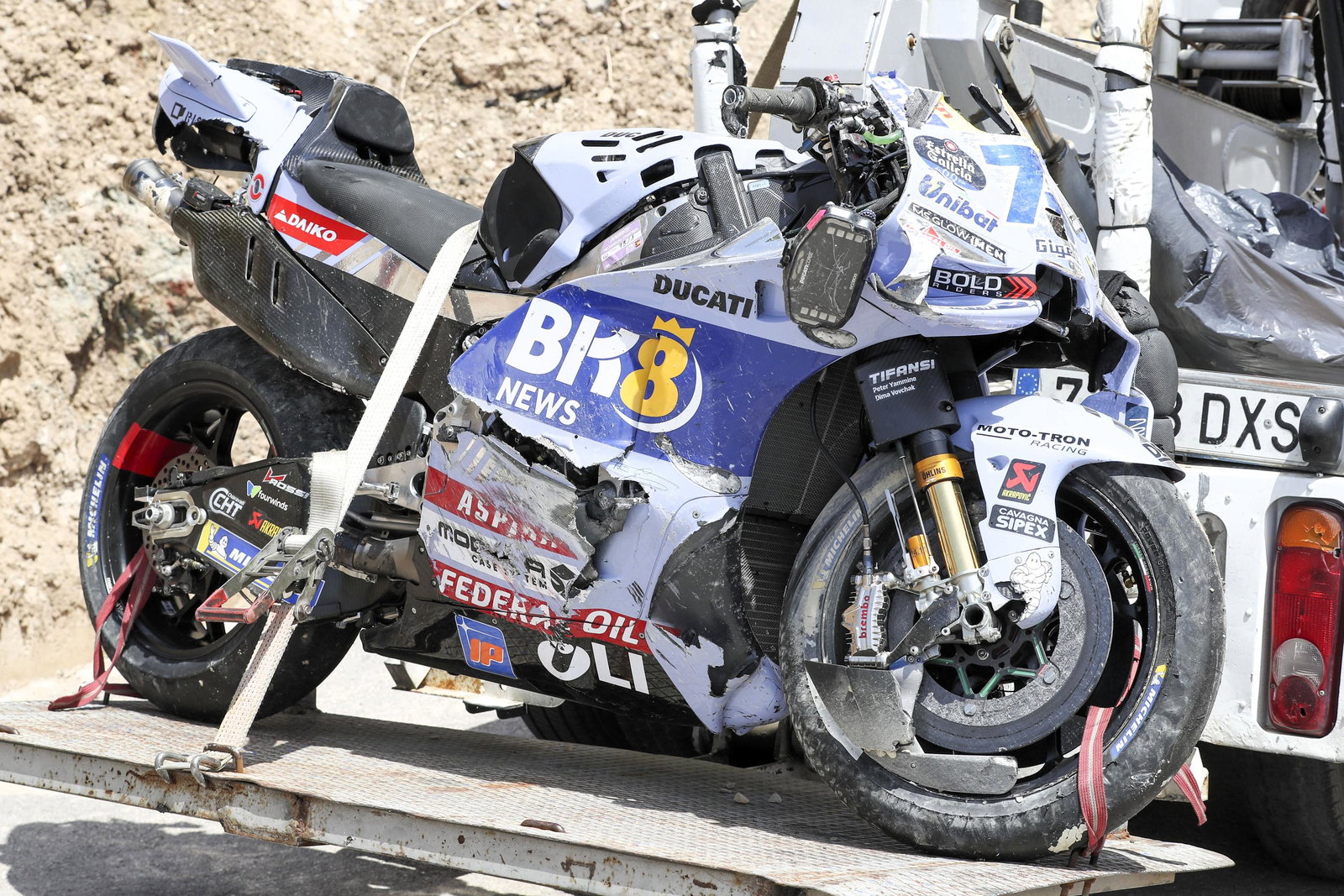 Alex Marquez crash, Friday practice 2025 Spanish MotoGP