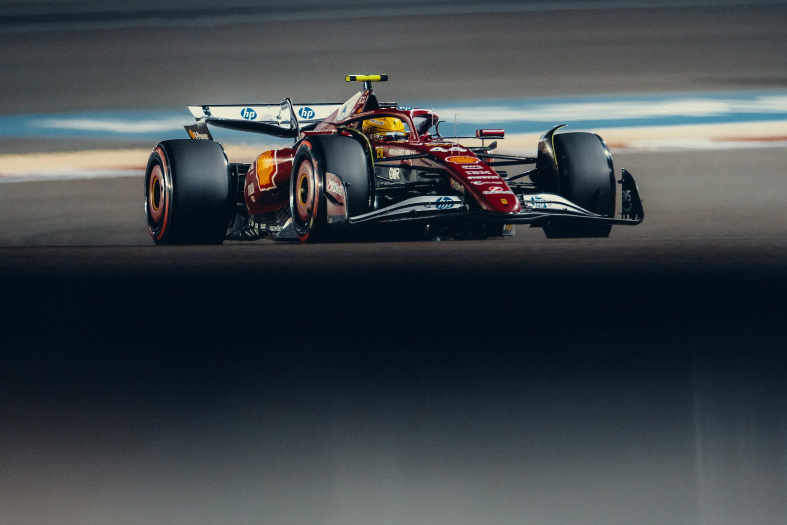 Hamilton scored his best Grand Prix finish yet for Ferrari