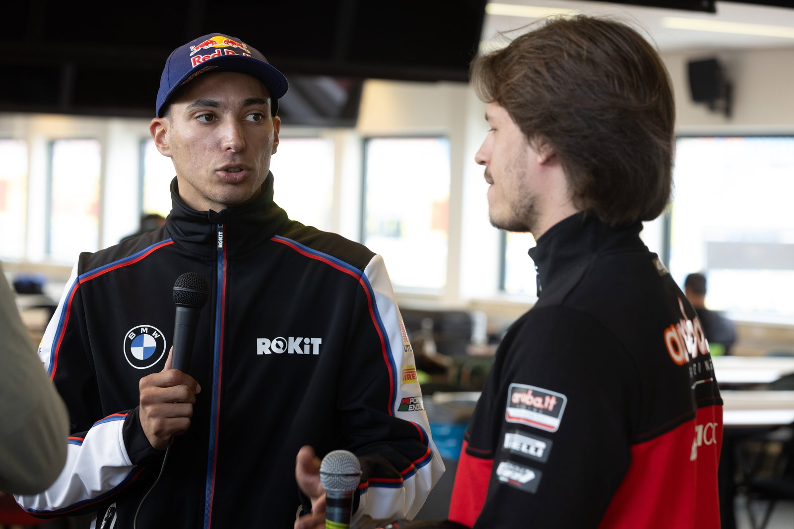 Toprak Razgatlioglu, Nicolo Bulega, 2025 Dutch WorldSBK, media. Credit: Gold and Goose.
