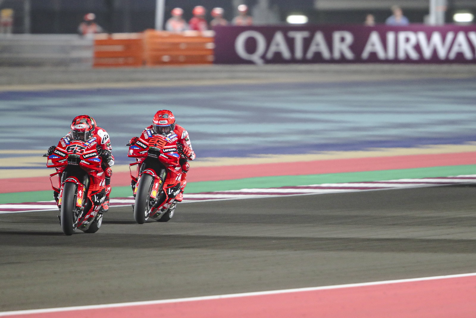 Pecco Bagnaia, Marc Marquez, 2025 Qatar MotoGP