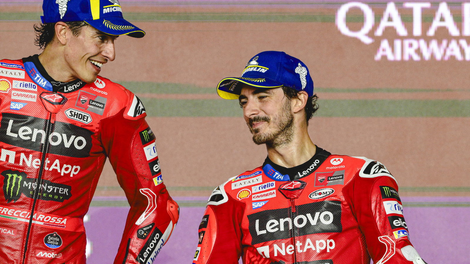 Marc Marquez, Pecco Bagnaia, 2025 Qatar MotoGP