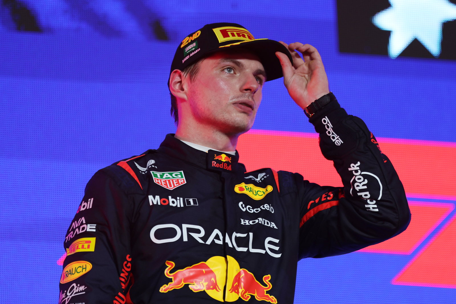 Max Verstappen was unhappy about his penalty