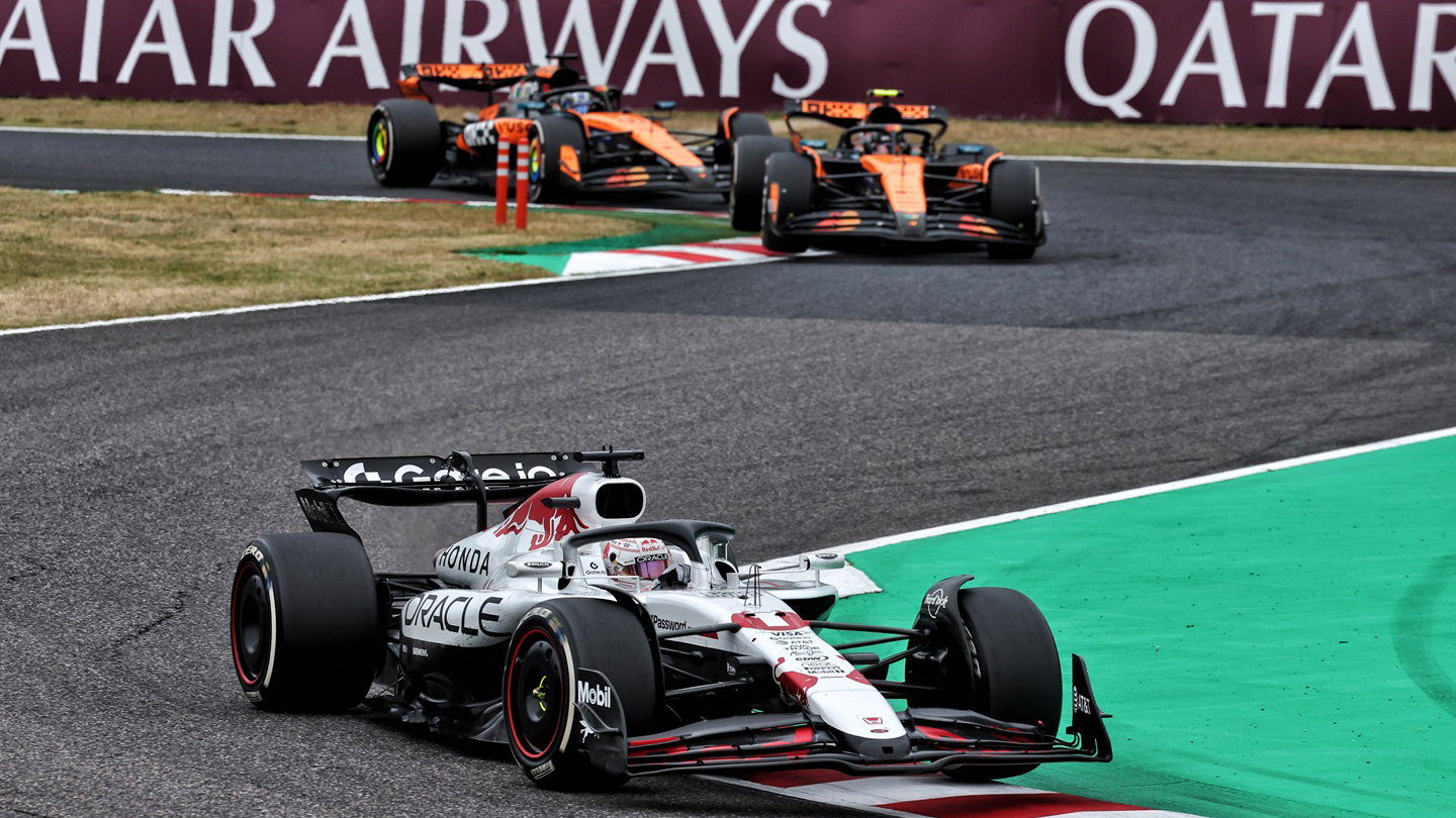 Max Verstappen leads