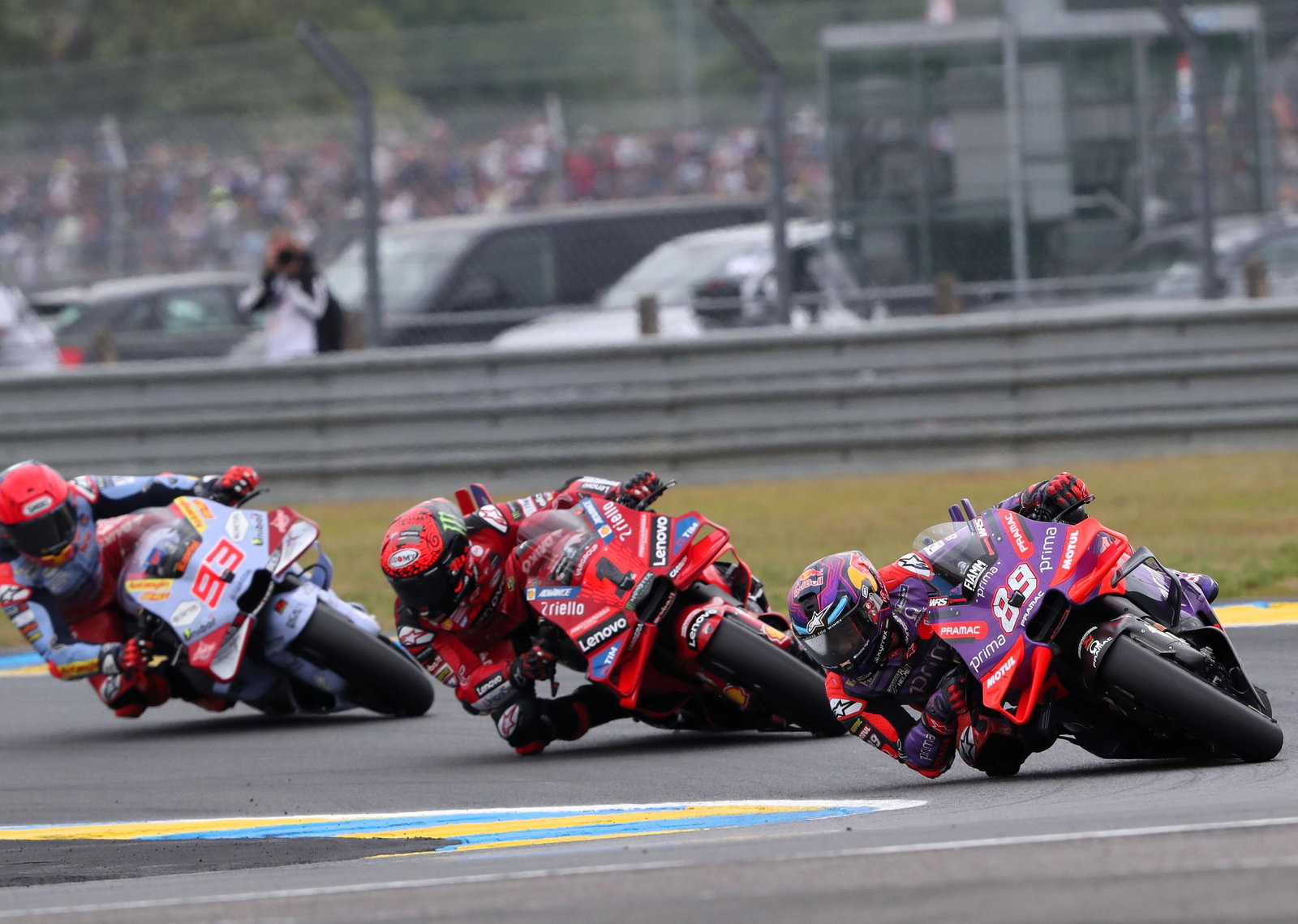 Martin, Bagnaia, Marquez, 2024 French MotoGP