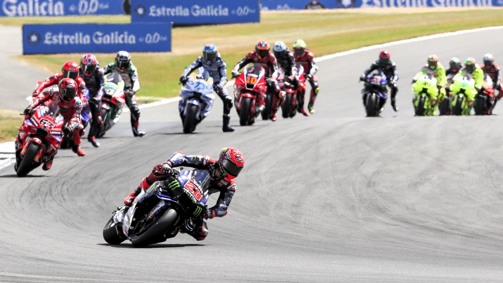 Quartararo leads, 2025 British MotoGP