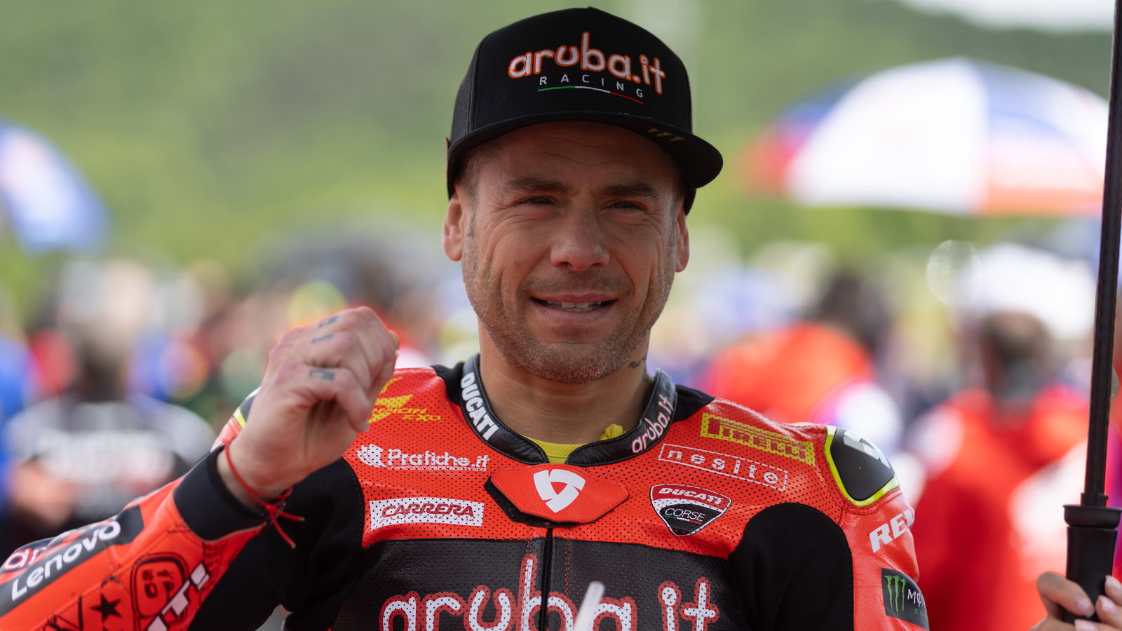 Alvaro Bautista, 2025 Czech WorldSBK, grid. Credit: Gold and Goose.