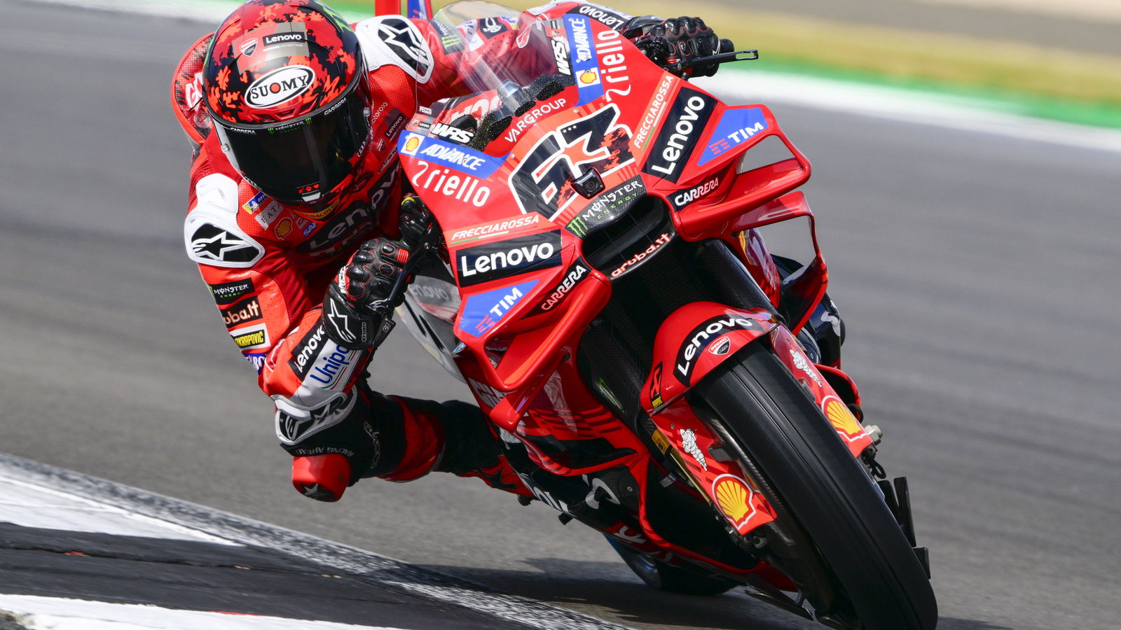 Francesco Bagnaia, 2025 MotoGP British Grand Prix. Credit: Gold and Goose.