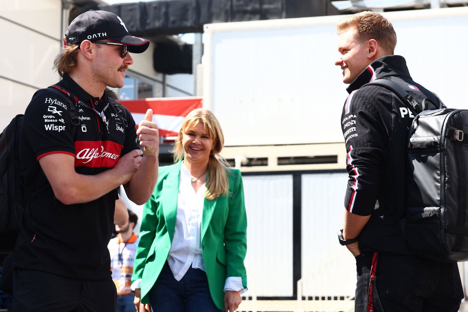 Valtteri Bottas and Mick Schumacher