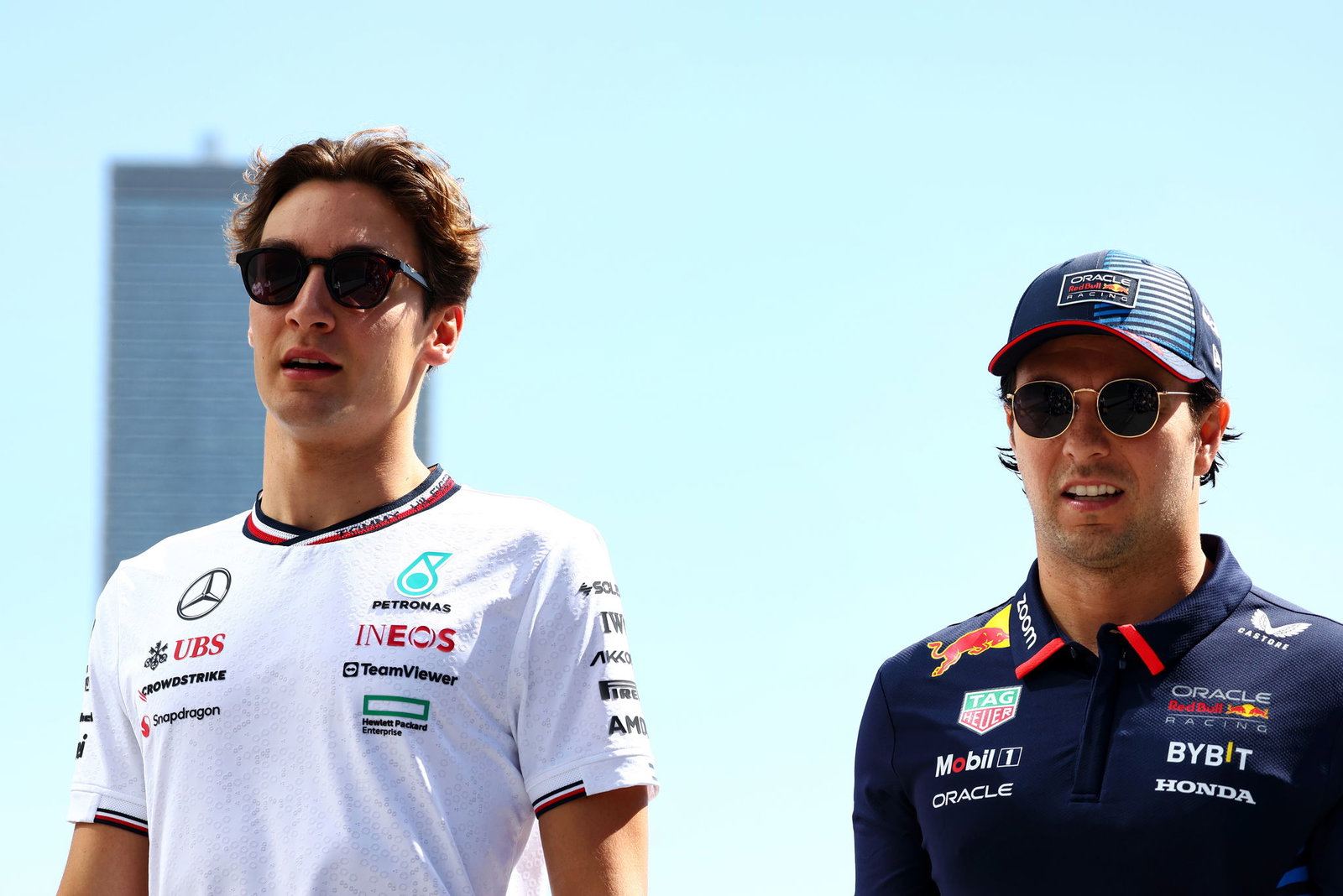 George Russell, Sergio Perez