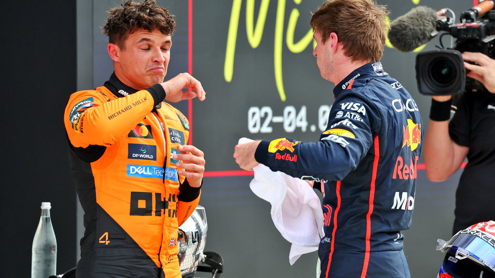 Lando Norris and Max Verstappen