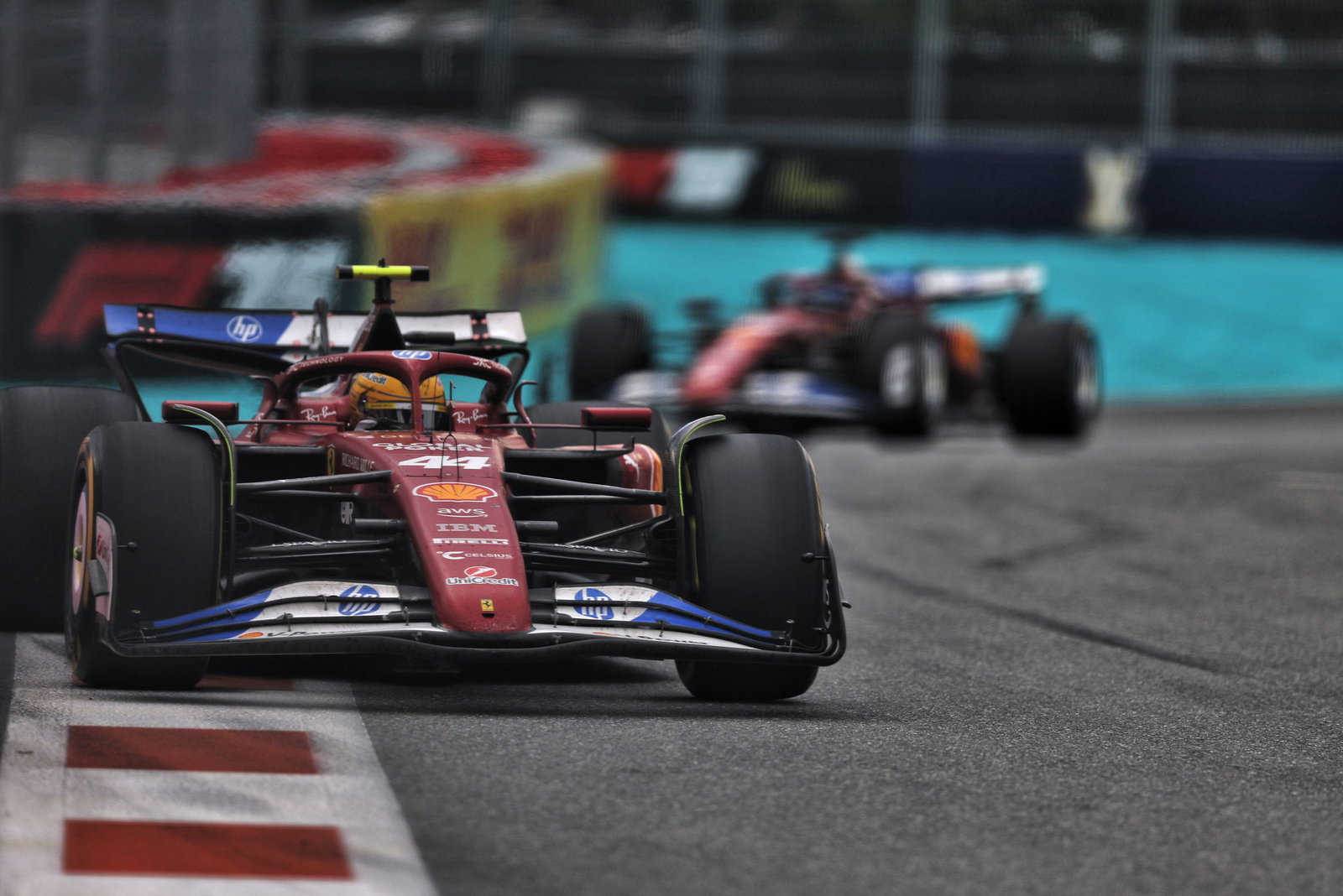 Lewis Hamilton and Charles Leclerc